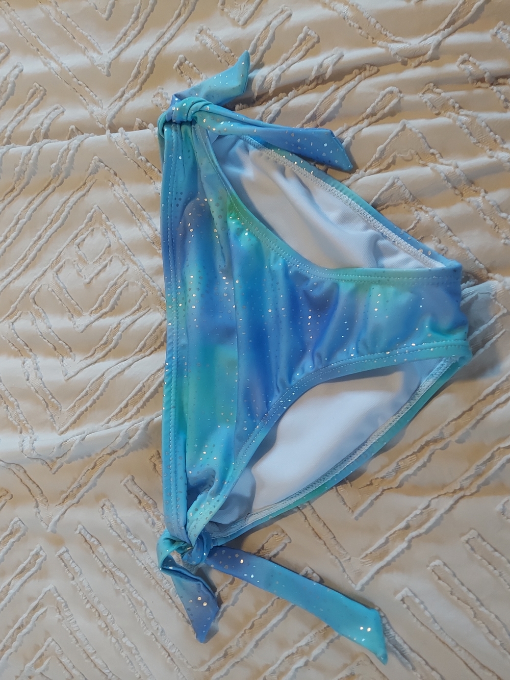 Bmagical! Girls Blue Ombre Glitter Bikini Bottoms - Size 12